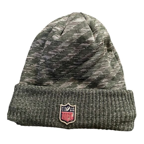New York Jets New Era Cuffed Beanie | NFL Winter Hat Green Gray Knit 🏈 - Picture 7 of 8